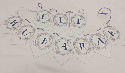 Eid Mubarak Banner (Purple)